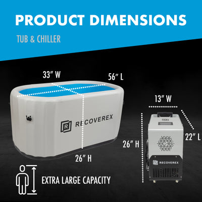 Cold Plunge System Cold Water Immersion Therapy Tub and chiller for Re ...